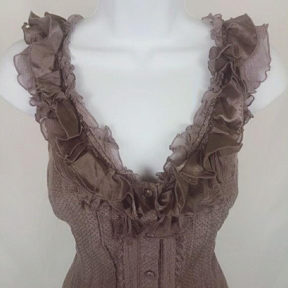 🎉FESTIVAL READY💃🏻Bebe sexy ruffle blouse 🌺 - Picture 2 of 6